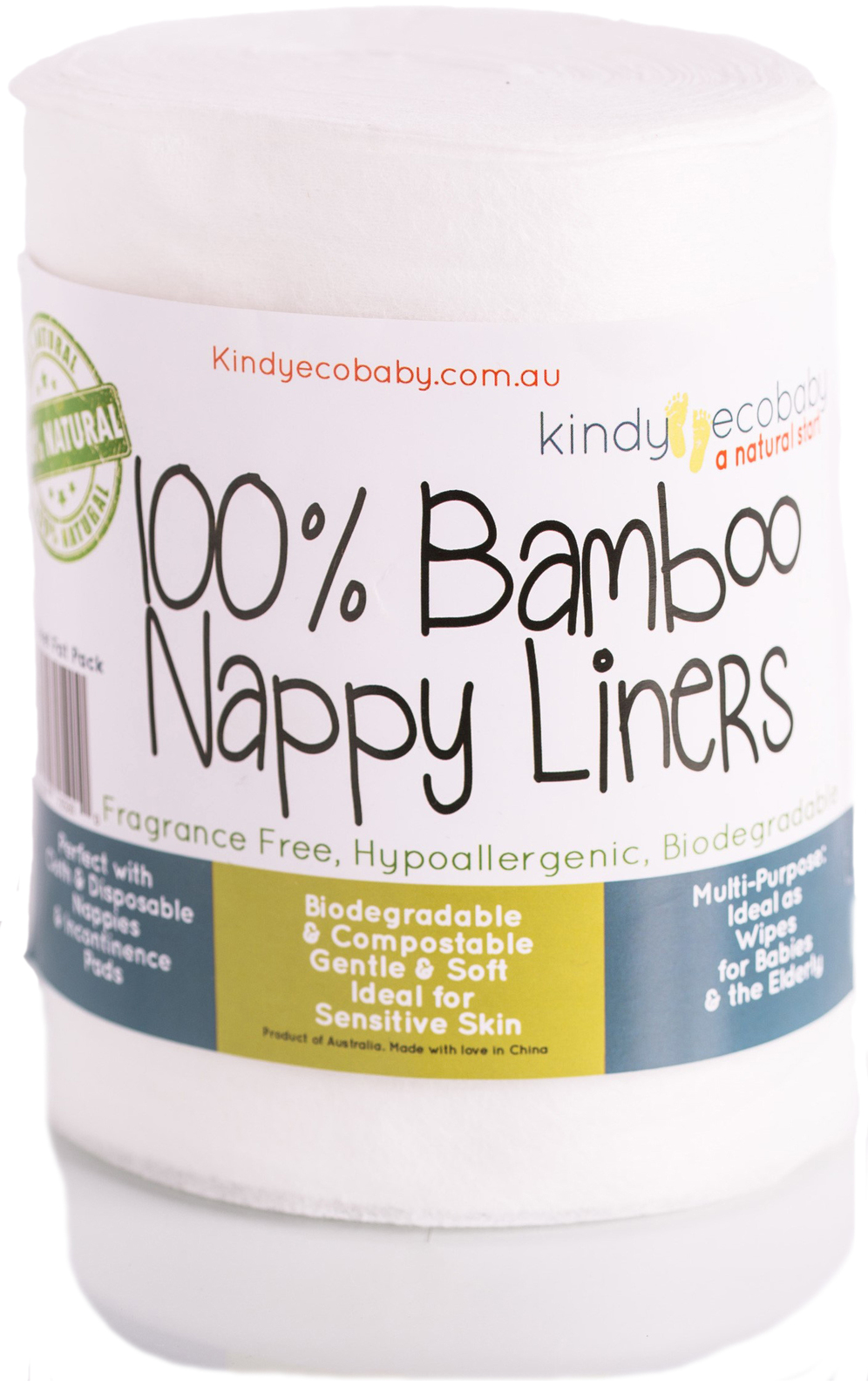 bamboo nappy liner rolls for Kindy Ecobaby, diaper liner roll 250 sheet roll