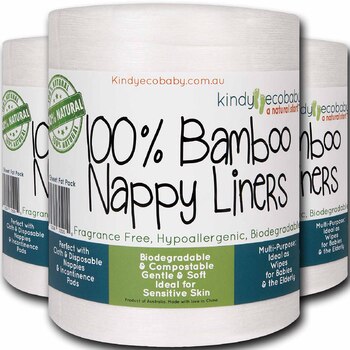 Bamboo Nappy Liners x 500 Sheets Two Rolls