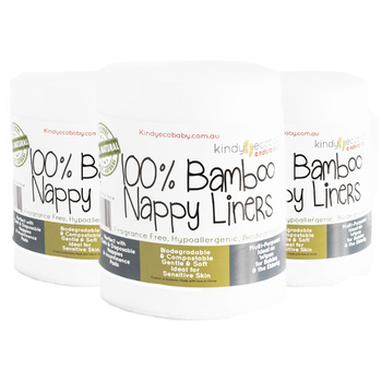 Bamboo Nappy Liners x 1250 Sheets Five Roll Pack