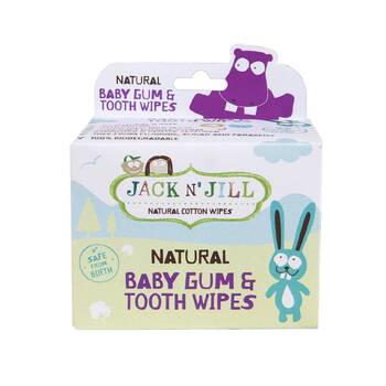 Jack N Jill Natural Baby Gum & Tooth Wipes - 25 Pack, Free Shipping