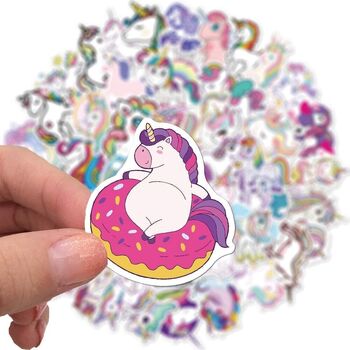 Unicorn Stickers, for Kids for Artwork, Graffiti Laptop, Luggage, Bottle, Artwork, Toys