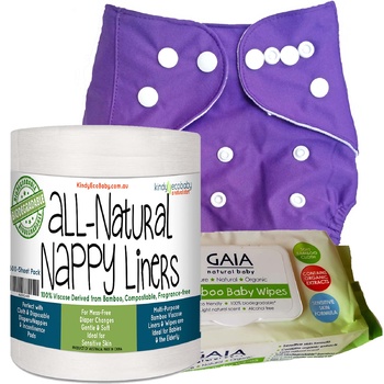 Cloth Nappy, Liners & Wipes, Purple